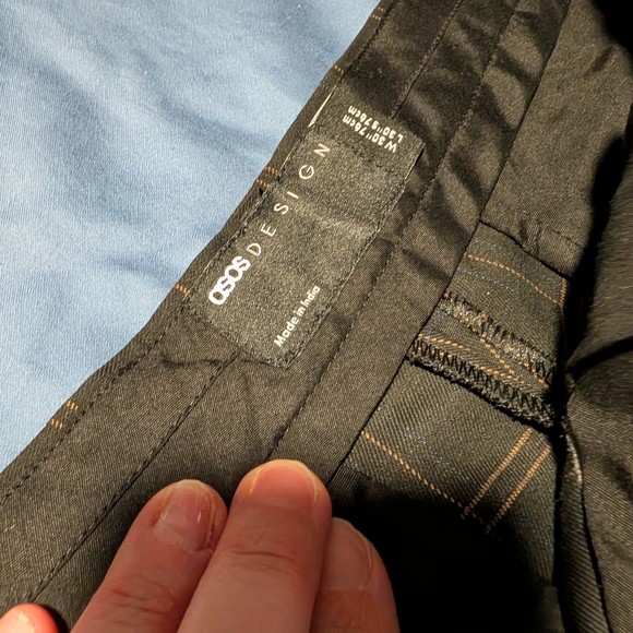 ASOS Men's Brown Plaid Dress Pants 30x30 - Picture 5 of 9